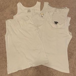 ‼️50% OFF‼️ Lot of 5 White Tank Tops